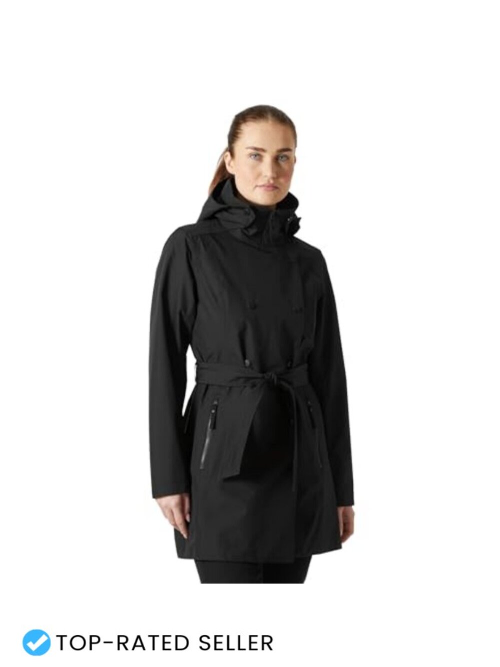 Waterproof Trench Coat Helly Tech Seam Sealed Hooded Raincoat